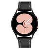 For Samsung Galaxy Watch 5 40mm/44mm/Watch 5 Pro 45mm Textured Genuine Leather Smart Watch Band Adjustable Buckle Strap