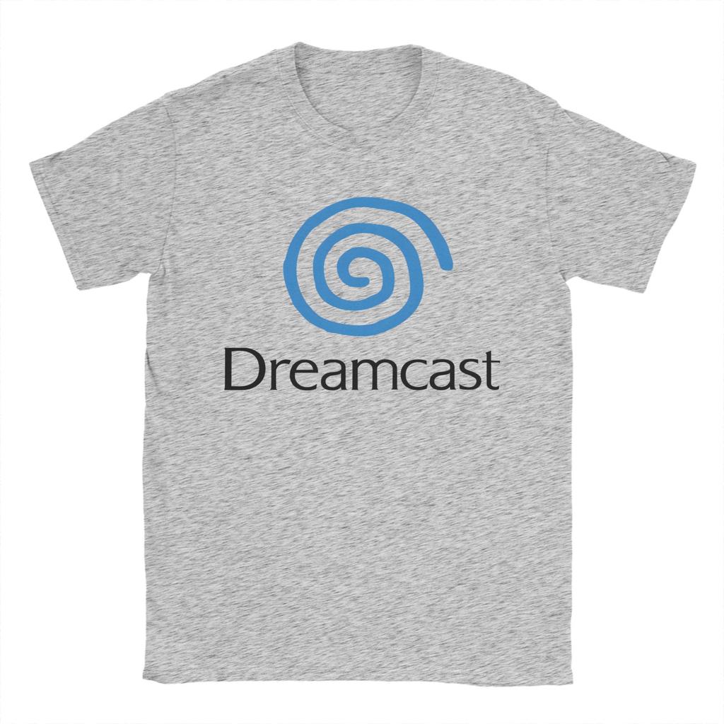 T-shirt con Logo Dreamcast Estiva T-shirt alla Moda Fresca Uomo Cotone Girocollo Oversize Manica Corta Streetwear T-shirt