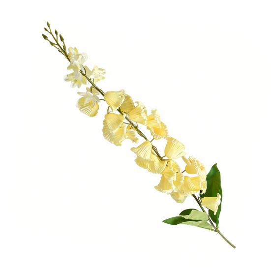 Artificial Lily of The Valley Faux Bell Orchid Bouquet with Long Stem for Vase Home Garden Wedding Party Table Centerpiece