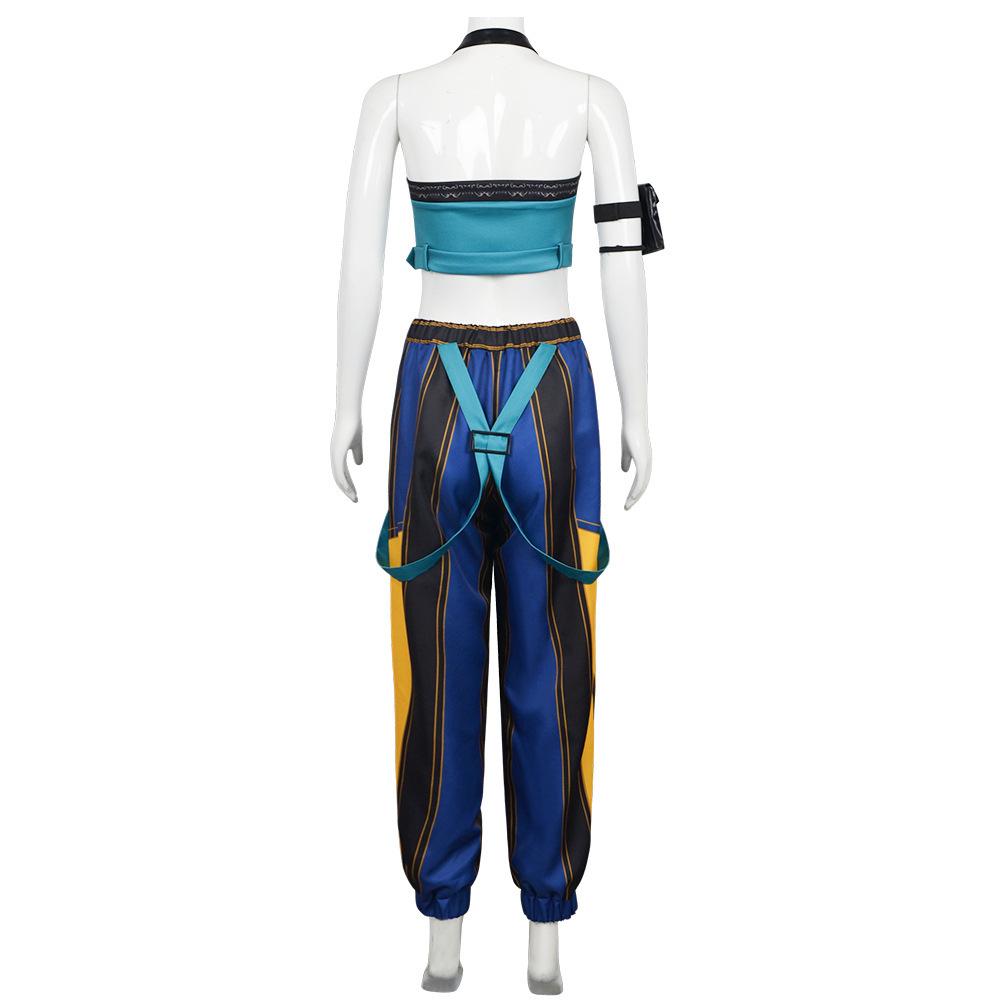 Edgy Streetwear Cosplay Costume For Women - Halloween Outfit For Stage Performance, Festival & Party Wear