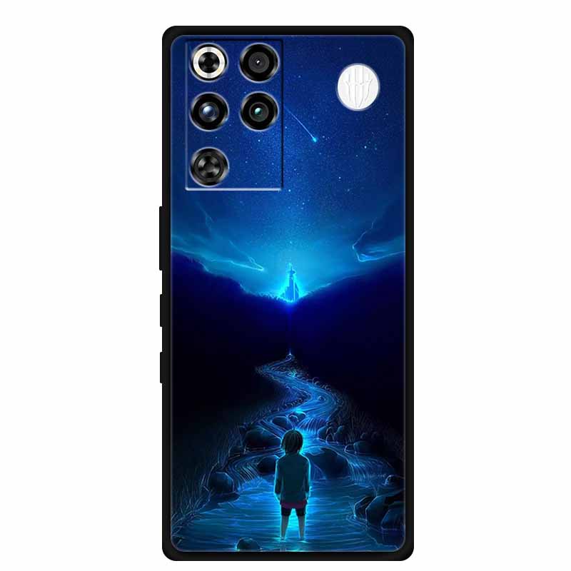 Phone Case For ZTE Nubia RedMagic 11 Pro 5G Back Cover Case Black Silicone TPU Soft Coque For Nubia RedMagic 11Pro Funda Capas