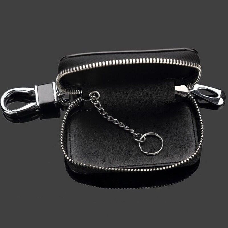 Real Leather Auto Key Case Bag Remote Key Fob Cover Car Accessories Unisex Genuine Leather Car Key