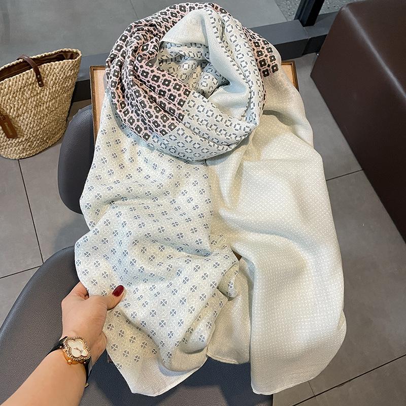 New Women Cotton Scarf Winter Warm Neck Shawls and Wraps Blanket Scarfs Hijabs Headband Pashmina Female Store Foulard