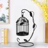 Innovative Iron Leaves Hollow Out Cage Candle Holder Hanging Candlestick Household Decoration