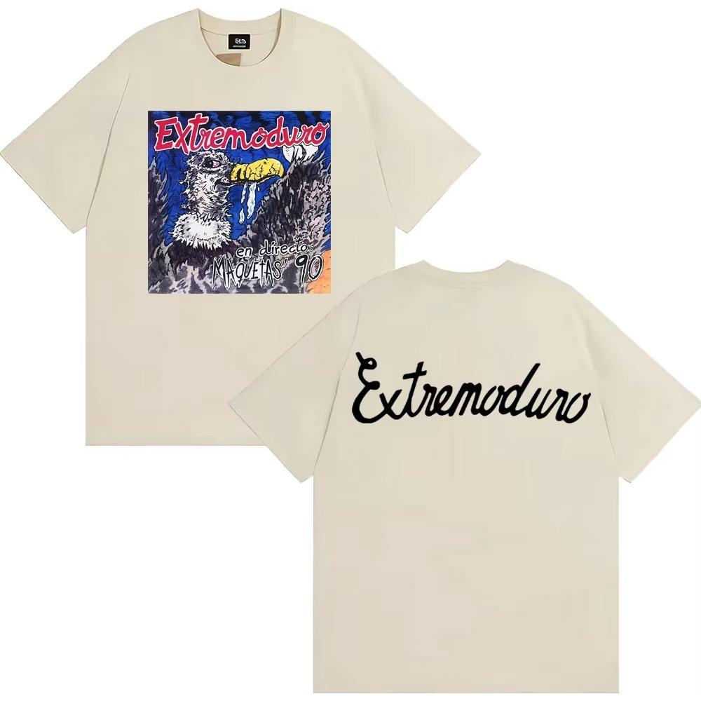 Rock Band Extremoduro En Directo Maquetas' 90 T-shirt Men Women Fashion Hip Hop Street T Shirts Cotton Casual Oversized T Shirts
