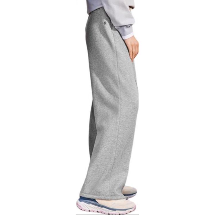 Skechers Sport Lifestyle Fleece Lined Soft Comfortable Knitted Sweatpants Women bottoms Heather-Gray P424W081-02H3