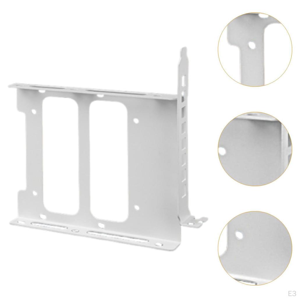 3.5 Inch Hard Drive Mount Double SSD Mounting Bracket Sturdy Metal Easy Installation for PC