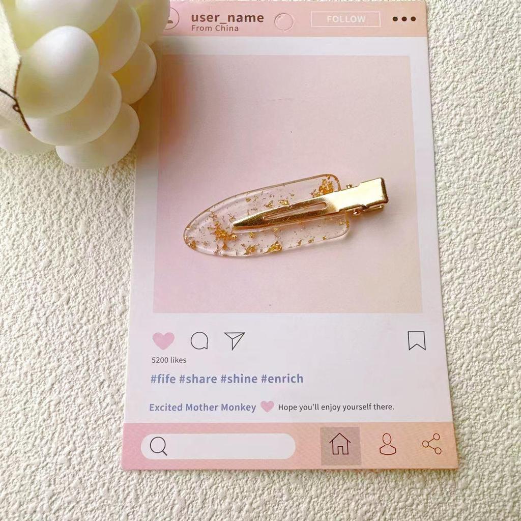 Korean Seamless Hairpin Bangs Duckbill Clip for Women