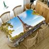 Historical Buildings Pattern Tablecloth Blue Sky Thicken Cotton Rectangular Round Table Cloth For Wedding Picnic Party