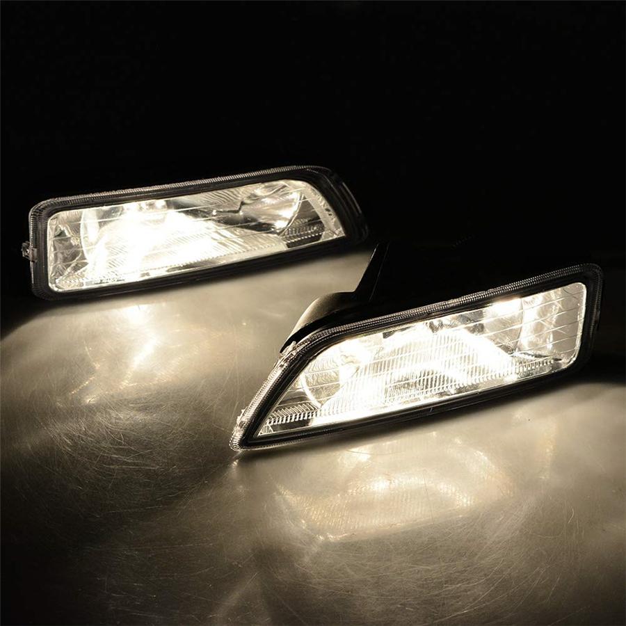 Clear Bumper Driving Lamp Fog Light + Switch Fit For 03-07 Honda Accord 04-08 Acura TL