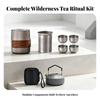 Travel Tea Set with Case Compact for Camping