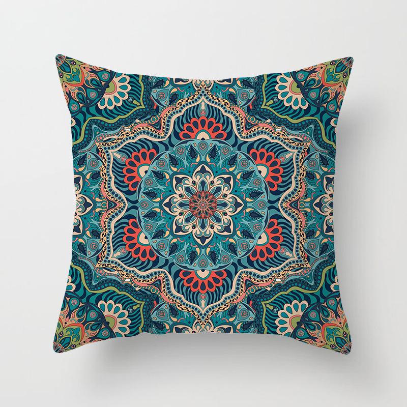 New Mandala Geometric Blue Cushion Covers Hot Boho Decorative Polyester Pillowcase Modern Fashion Art Couch Throw Pillows Cover