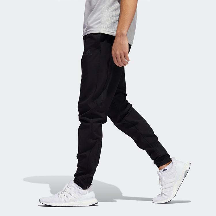 Adidas Solid Color Casual Sports Pants Men Bottoms Black FH6678