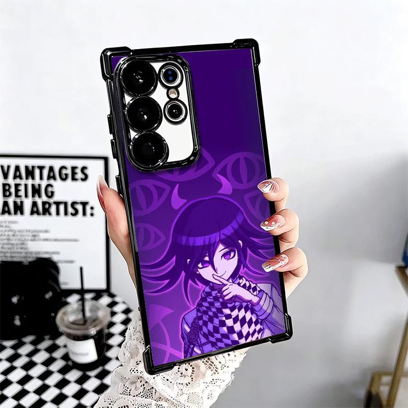 Anime D-Danganronpa Plating Phone Case For Samsung Galaxy S24 S25 FE S26 Edge S23 Ultra S22 S21 Plus S20 Anti-Fall Airabag Cover