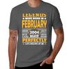 Legends Born In February  Limited Edition th Birthday  Years Old Vintage Quality Aged Perfection TShirt