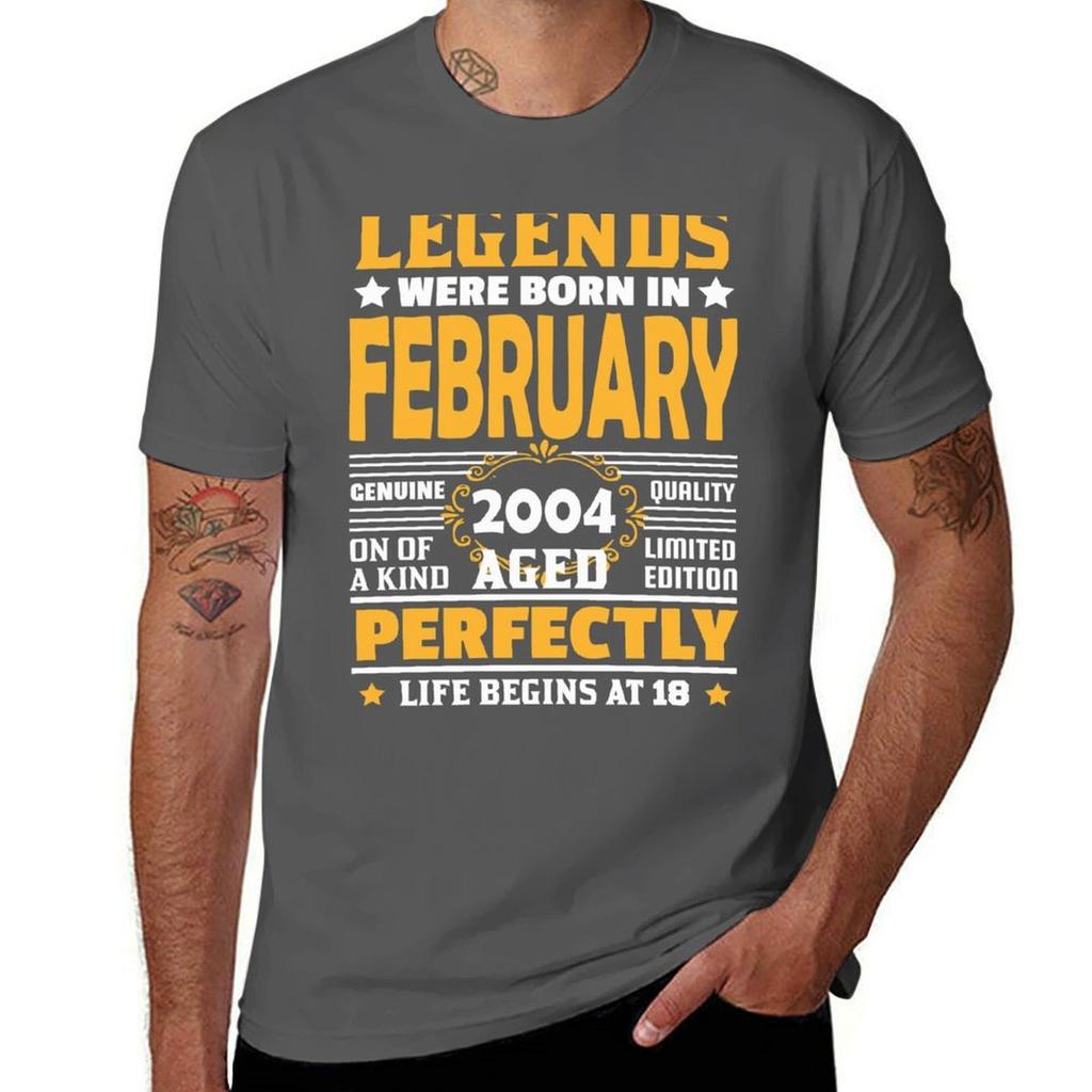 Legends Born In February Limited Edition th Birthday Years Old Vintage Quality Aged Perfection TShirt