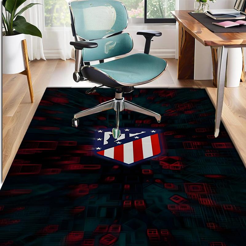 Football Club Pattern Rug, Indoor/Outdoor Mat, for Picnic, Gameroom, Bedroom, Office, Living Room, Home Decor Carpet, Birthday Gift