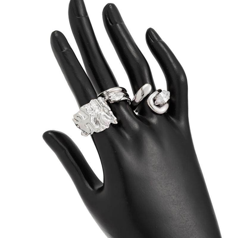 European Trendy Irregular Pleated Open Ring - Women's Light Luxury Jewelry