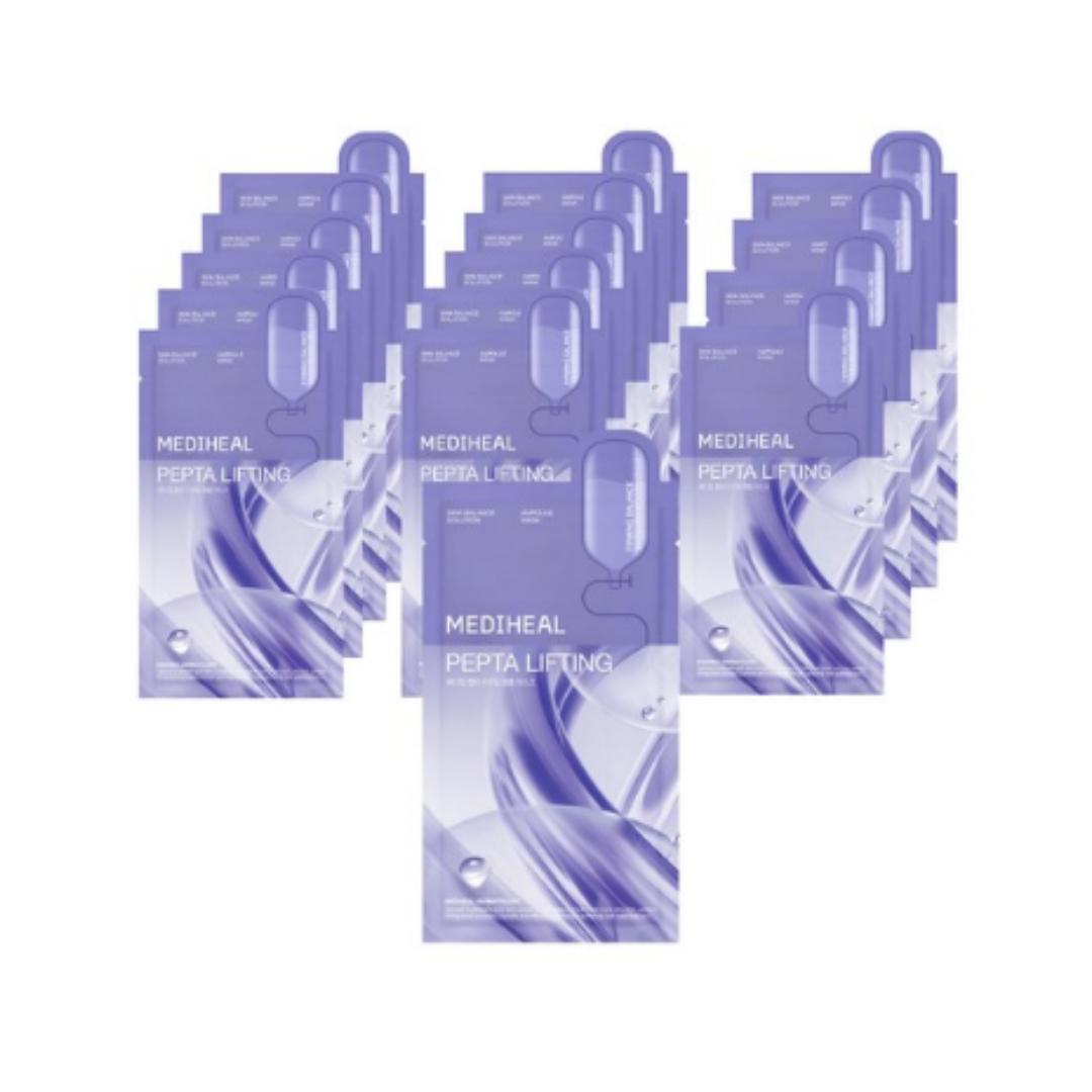 

Mediheal Pepta Lifting Ampoule Mask — 20 мл (один лист), 15 листов (1 коробка)