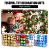 100 Pcs Christmas Balls Ornaments Plastic Shatterproof Hanging Balls Decoration for Xmas