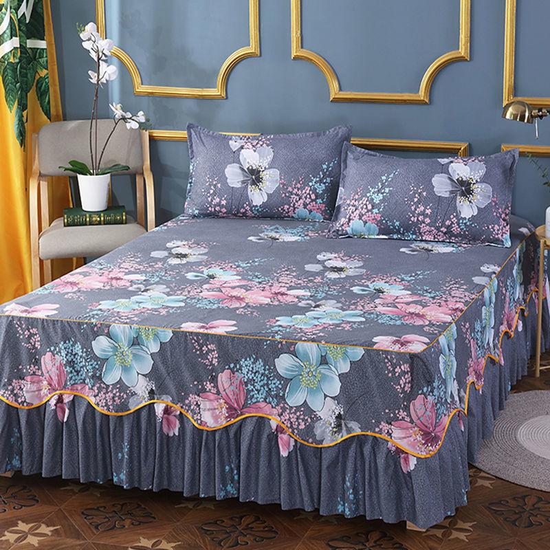

Korean version double sided edge bed skirt, single piece bed sheet, bed cover, Simmons anti slip protective cover 120*200cm
