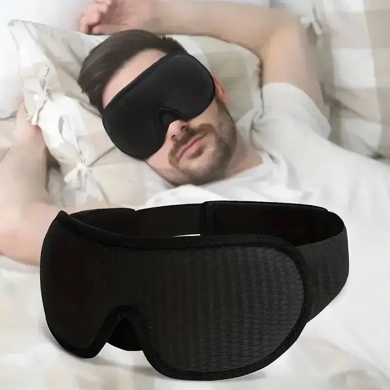 3D Contoured Eye Mask – Breathable & Ultra-Comfortable For Deep Sleep | Blocks Light Without Pressure On Eyes