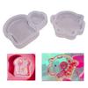 Quicksand Resin Mould Lovely Pig/Bread Resin Shaker Mould Silicone Epoxy Mold Clear Pendant Mold for DIY Handmade Craft