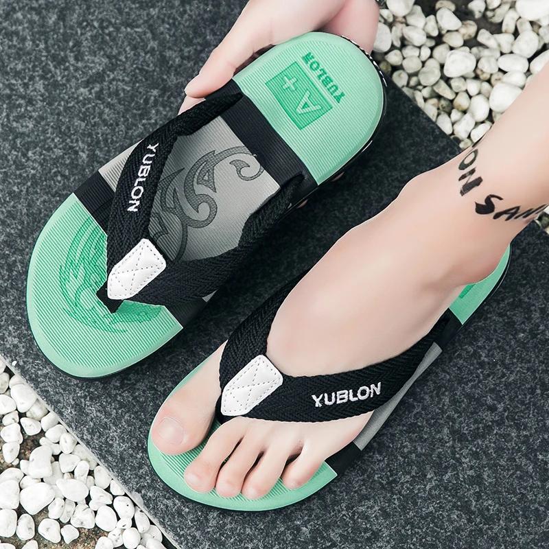 Fashion Flip-flops for men 2024 new summer outer wear flip-flops soft-soled beach sandals men's casual Guangdong slippers large size