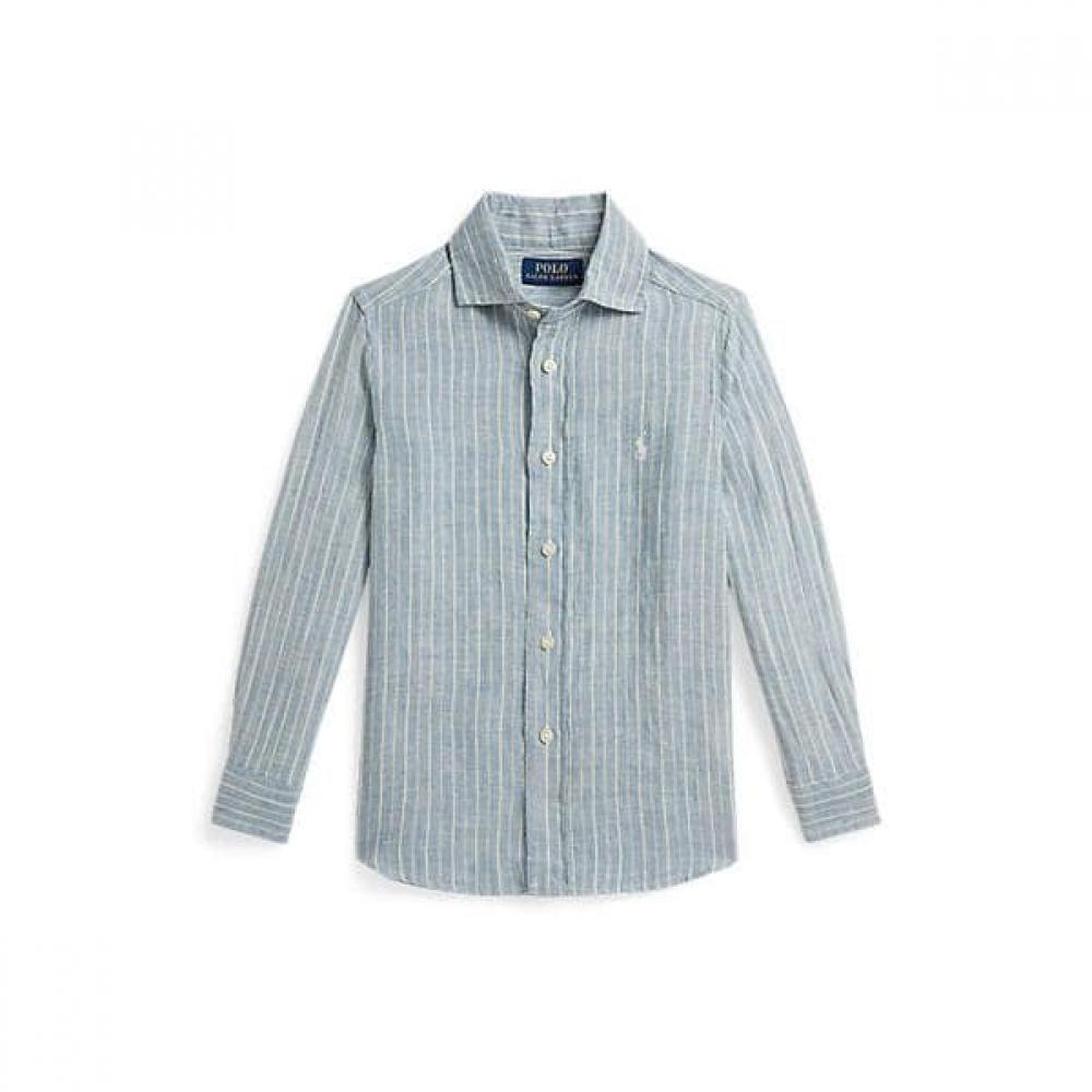 Polo Ralph Lauren Boys  Striped Linen Shirt 2 7 Years  Cwpowovb6820658999 