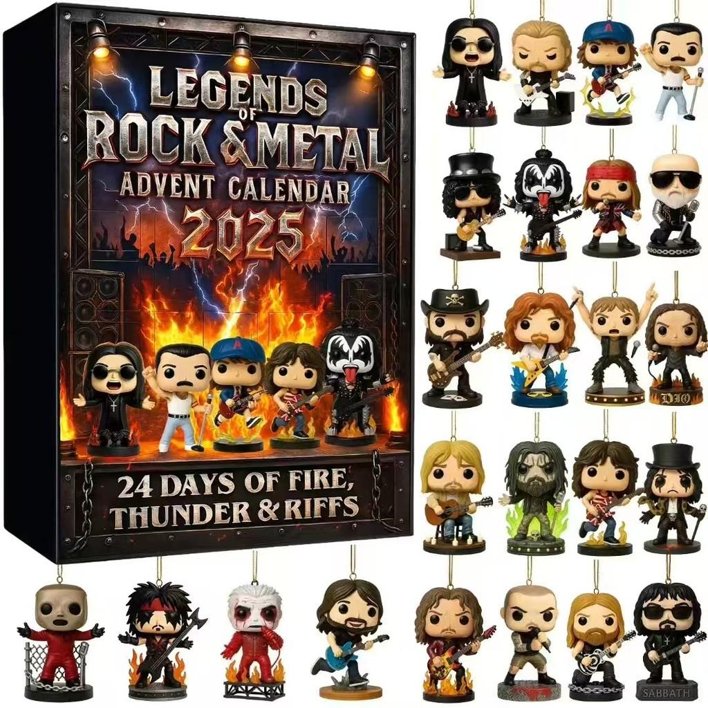 

Legends Rock And Metal Advent Calendar With Acrylic Figures For Christmas Party Gifts Style A