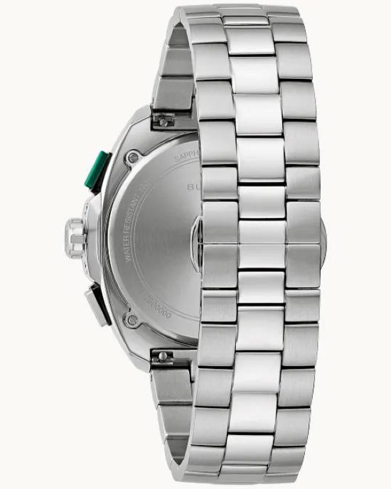 BULOVA Racer Chronograph 42mm Green Dial Men's Watch 98B468