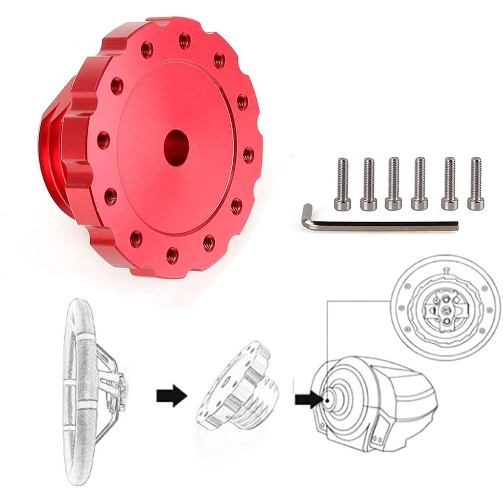 Gaming Steering Wheel Adapter Professional Aluminum Steering Wheel Adapter for T300 T500 TS PC TS XW