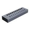 Orico Bt2U3-10Ab Hub 10X Usb-A 3.0 With Switches - Grey