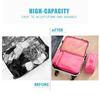 6 PCS Travel Storage Bag Set for Clothes Tidy Organizer Wardrobe Suitcase Pouch Travel Organizer Bag Case Shoes Packing Cube Bag