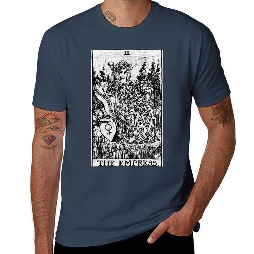 The Empress Tarot Card  Major Arcana  Fortune Telling  Occult TShirt Work Outdoor TShirt for Men