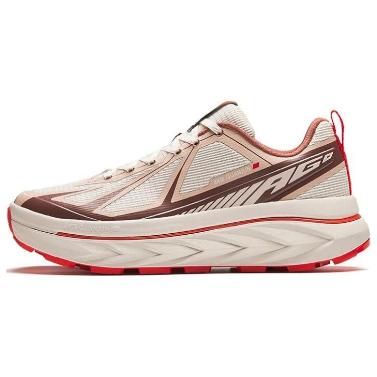 ANTA Running Series Sneakers Beige Brown Red Men s 912416606A-6 EU 44