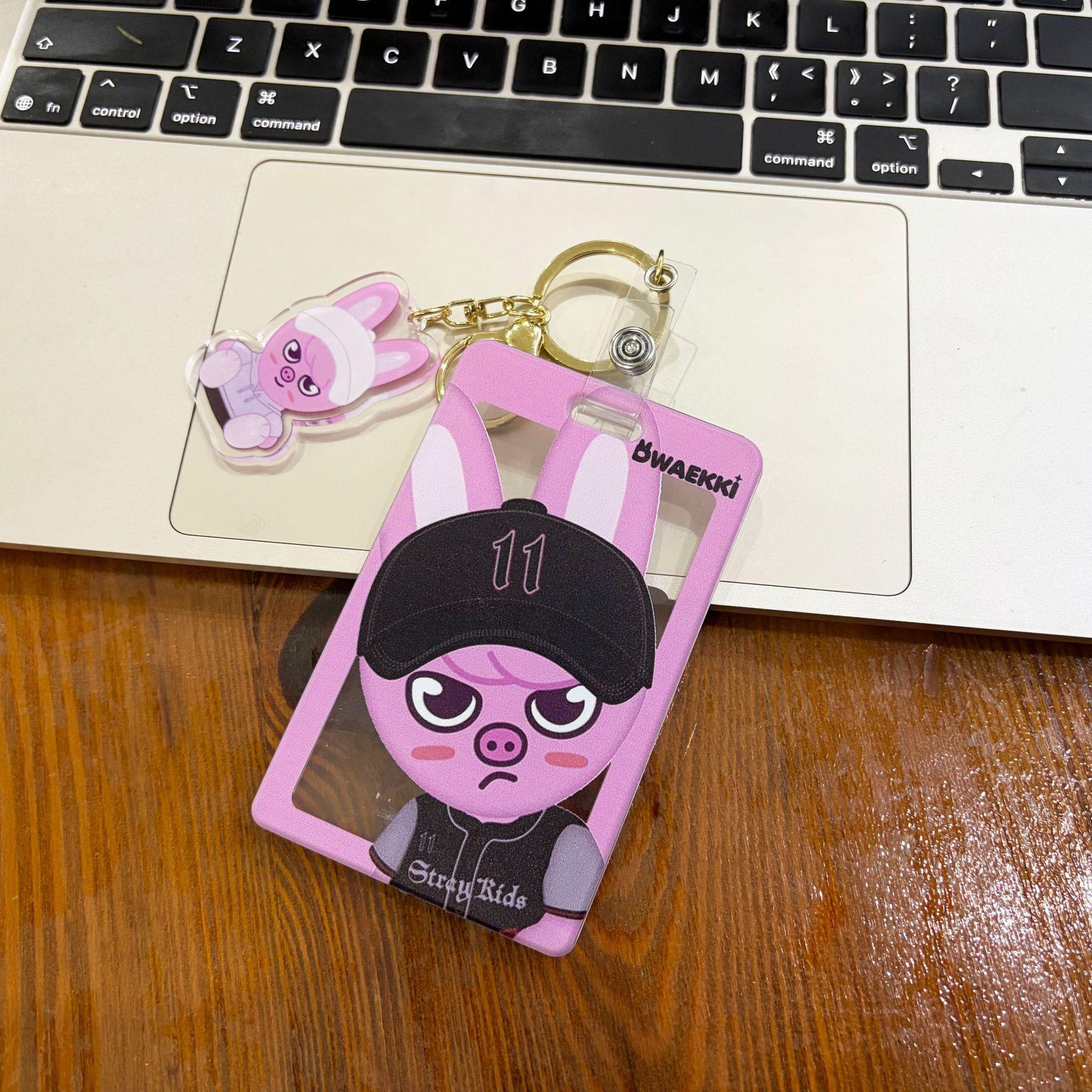 Skzoo Stray Kids Cartoon Cute Cartoon Cute Cartoon Student Id Card Holder Bus Meal Card Holder Pendant Bag Toy Fans Gift