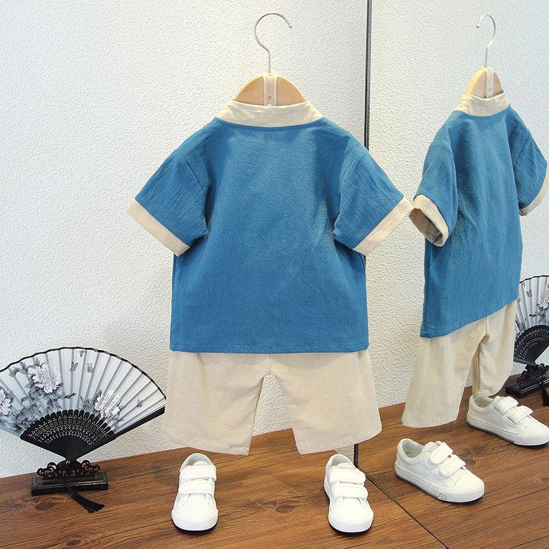Jungen Hanfu Sommer Dünnes Tang-Kleid Kinder Zhou Zhou Jahresaltes Kleid Herren Baby Sommerkleid