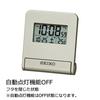 Seiko Clock Traveler Digital Alarm Clock with Automatic and Temperature Light Gold SQ772G SEIKO Radio-Controlled Illumination, Calendar, Display,