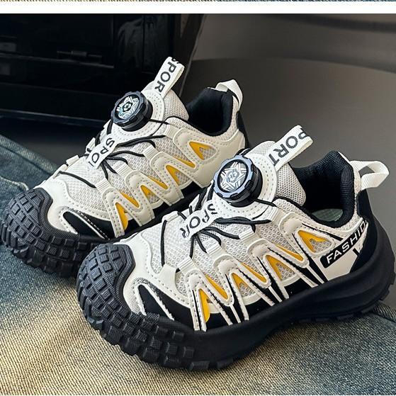 

Children s sports shoes 2025 new autumn girls mesh breathable casual shoes rotating button boys running shoes tide 32-37 yards one hand shot 6 pairs