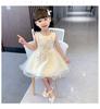 Girls' summer 2026 new mesh dress, stylish princess dress, birthday dress, baby performance dress