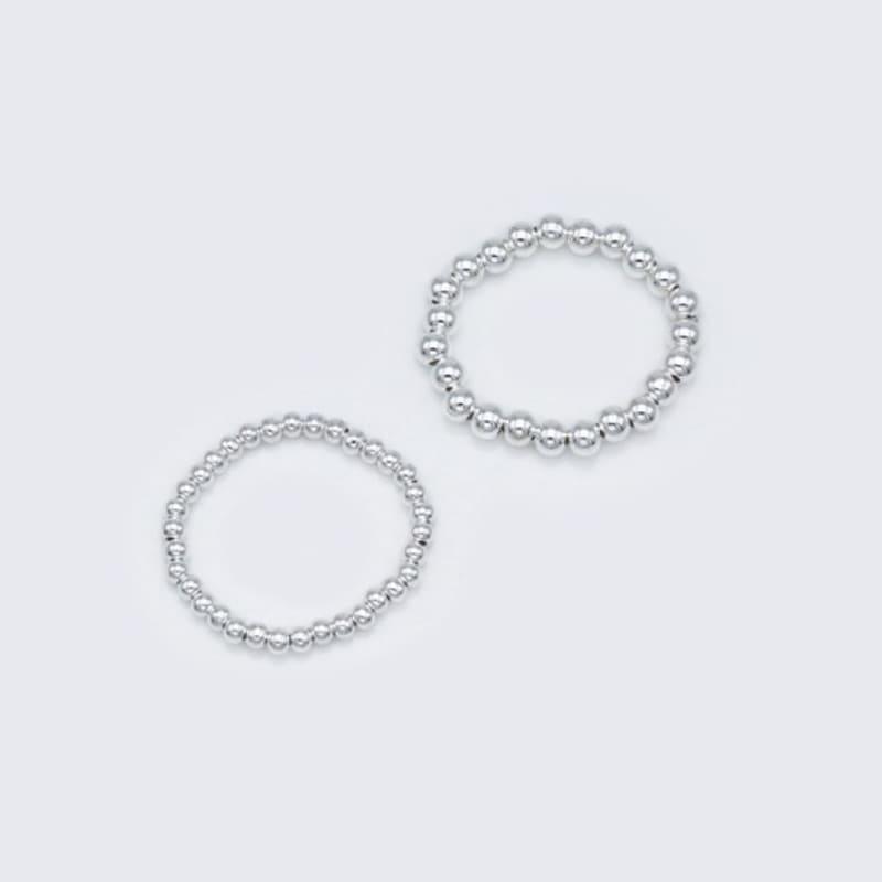 BONBEAU Simple Silverball Daily Ring 925 Silver 2mm, 3mm Silver Ball Ring