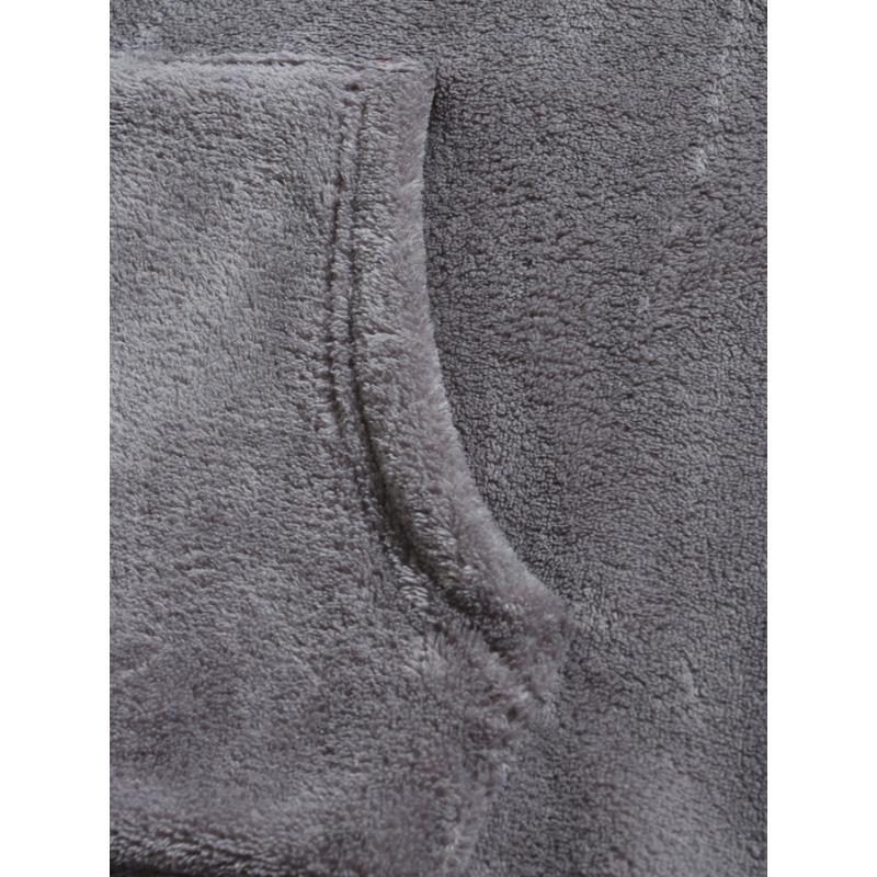 Plus Size Men Hooded Casual Fleece Pullover Sweatshirt Warm Winter Coat