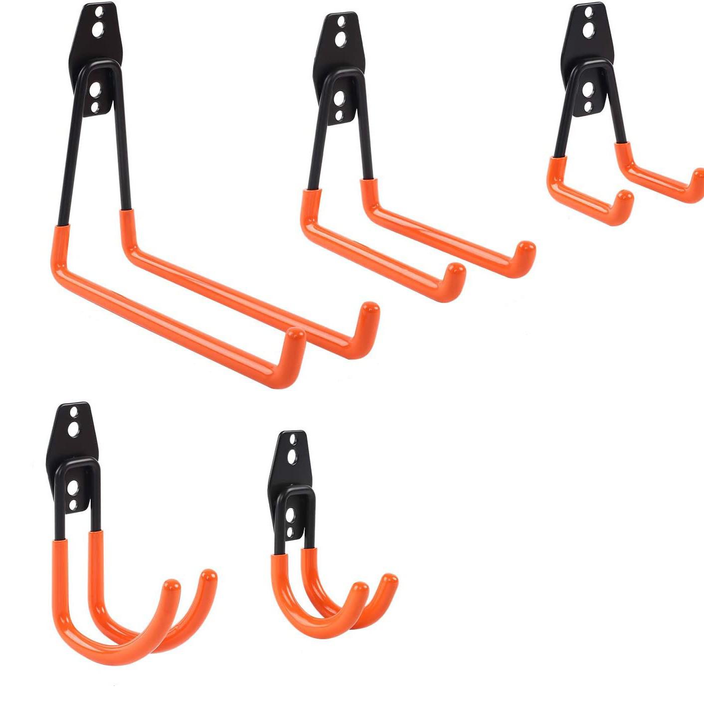 

Эксклюзивные сверхпрочные настенные крюки для гаража для велосипедов и садовых инструментов Small Square Hook оранжевый