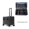Customizable Aluminum-Magnesium Alloy Travel Trolley Case with Universal Wheels for Men and Women