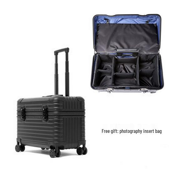 Customizable Aluminum-Magnesium Alloy Travel Trolley Case