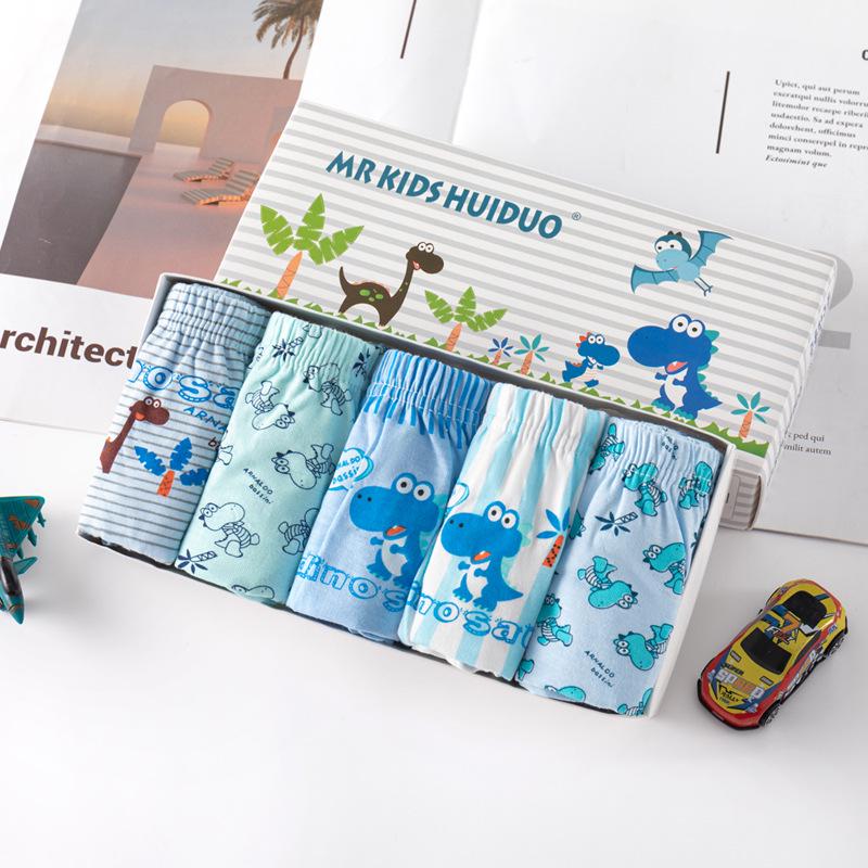 Korean Style Cotton Cartoon Triangle Underwear for Kids