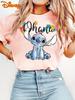 Trendy Stitch Unisexs Cotton Girls TShirt Unisex Trendy Loose Short Sleeve Birthday Gift Costume Top