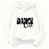 Dance Girl Letter Printed Hoodie Kids Children's Sweatshirt Hoody 90s Girls Autumn Winter Casual Hoodies