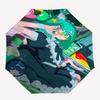 1pc Outdoor Umbrella with Cute Anime Characters - Automatic Opening/Closing, Portable 3-Fold Design, 8-Rib Iron Frame - Perfect Gift for Fans, Tr